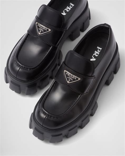 fake prada brogues|prada black leather loafer.